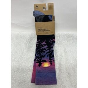 Burton Womens Size M/L Blue Sunrise Performance Midweight Wool Blend Socks